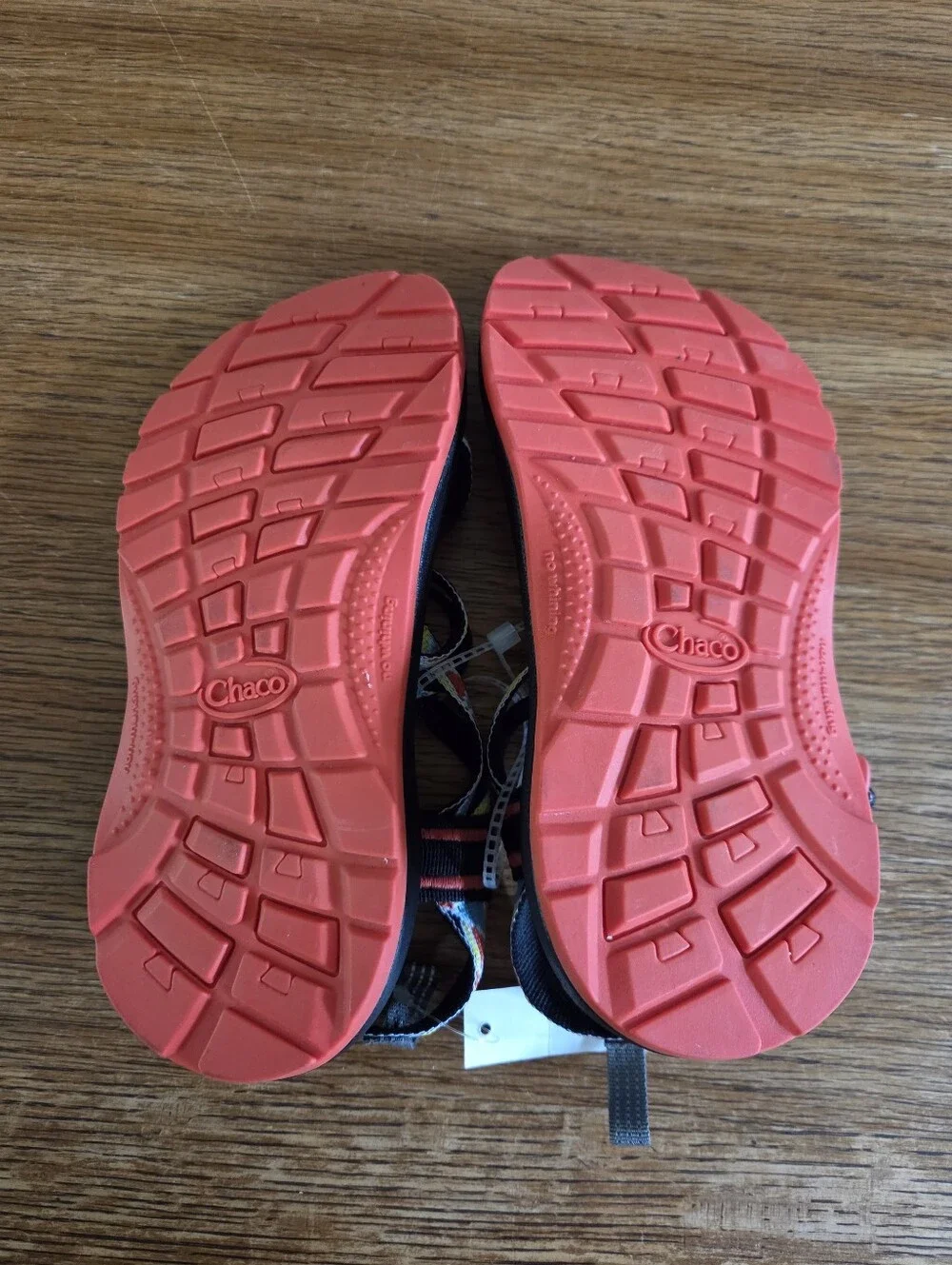NWOT Chaco Kids ZX/1 Ecotread Sandal Size 2 Blue Yellow Red Black Geometric